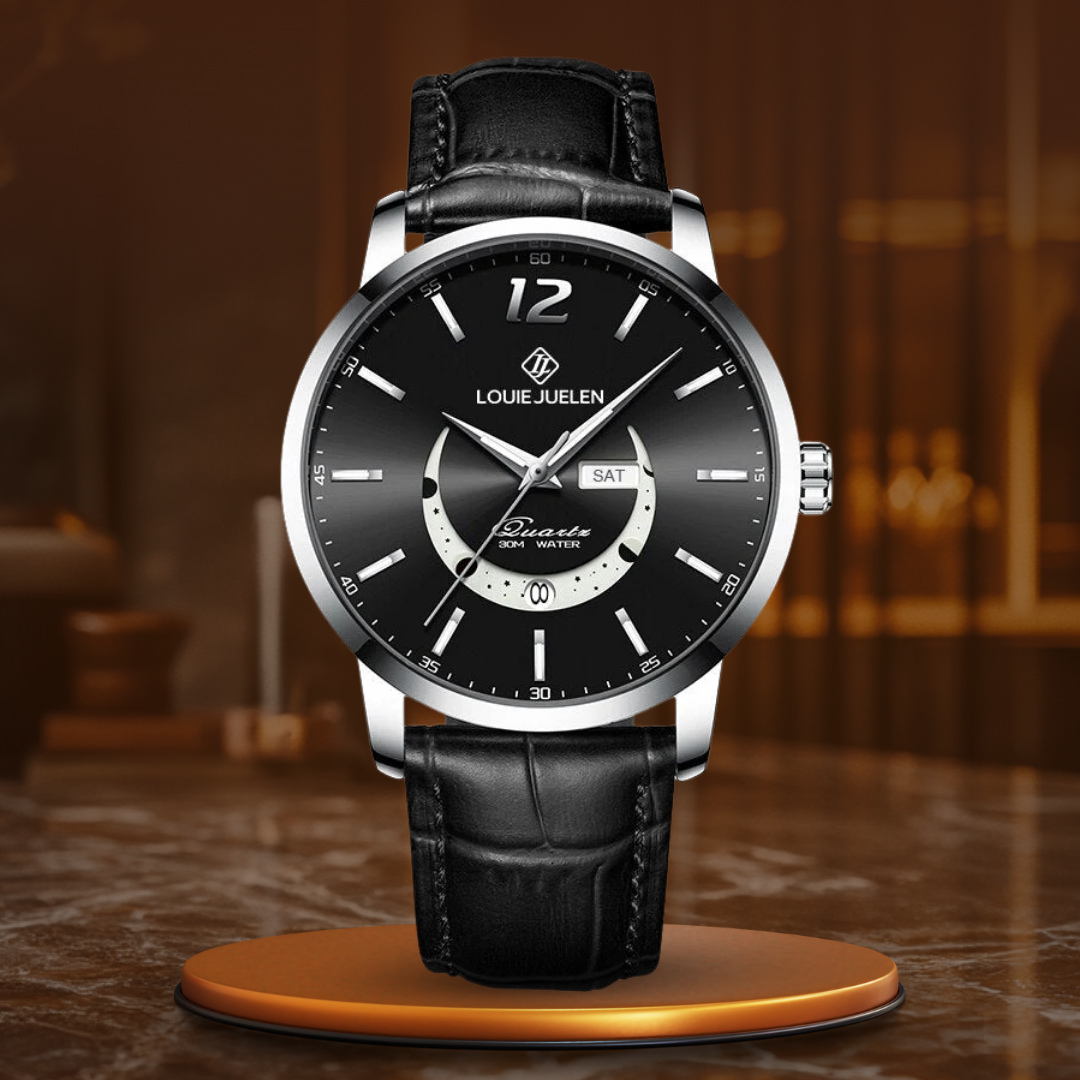 Elegant Luminous Moonphase Watch