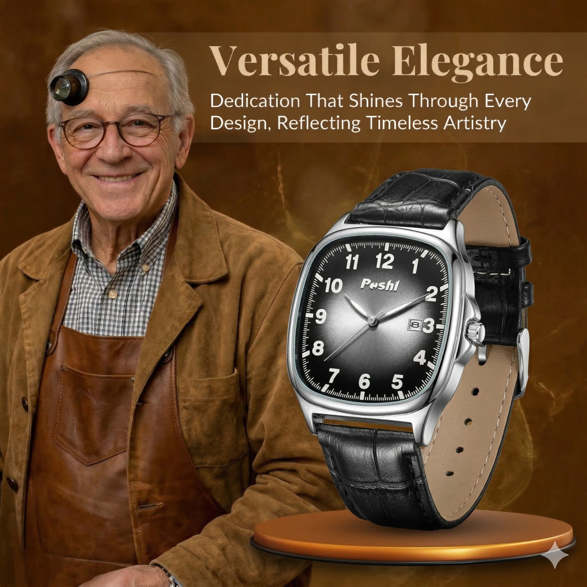 Fashion Leather Band Quartz Watch