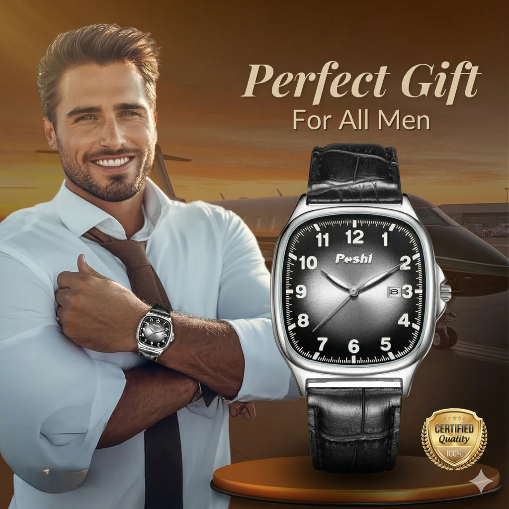 Fashion Leather Band Quartz Watch