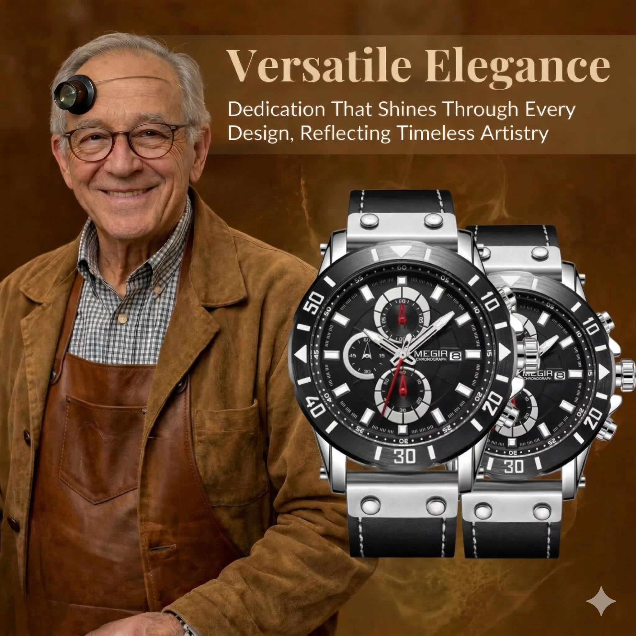 Leather Strap Quartz Watch