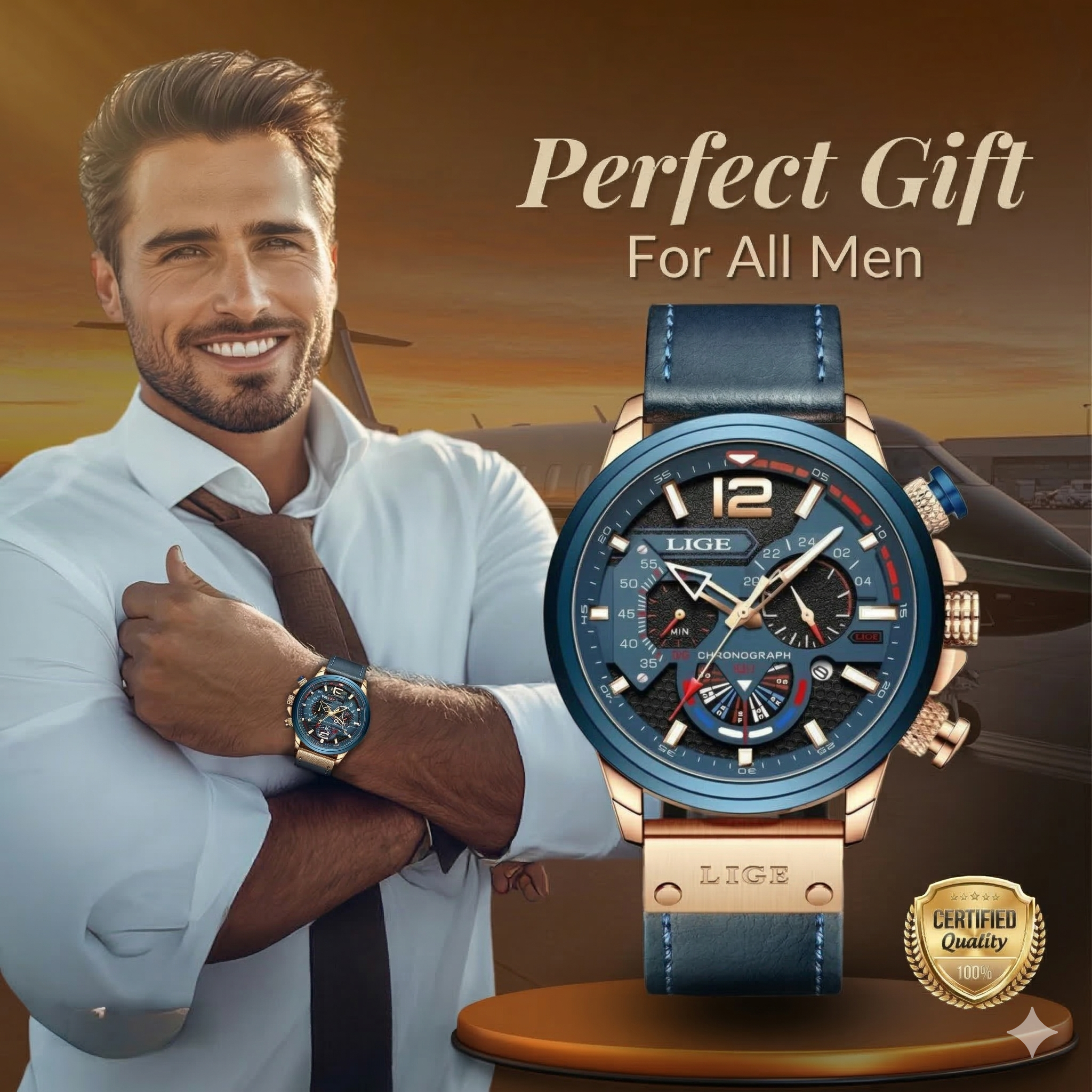 Durable Quartz Military Watch