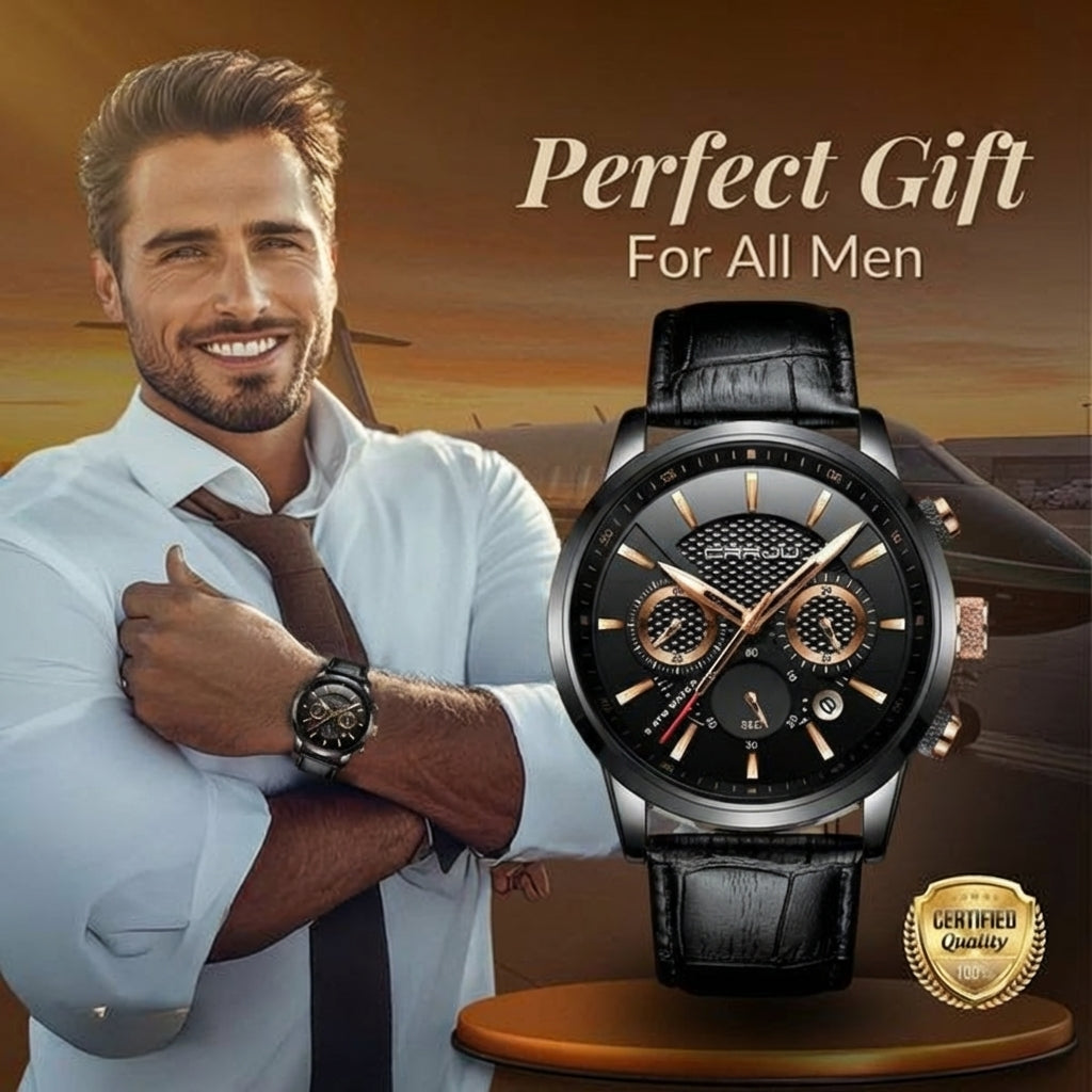 Fashionable Military Leather Watch