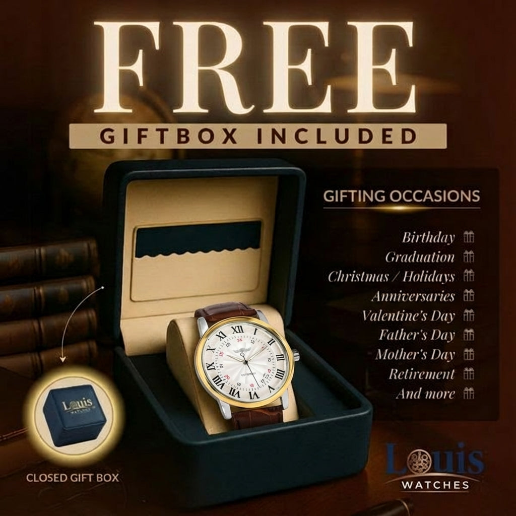 Fashion Luxury Leather Full Automatic Watch