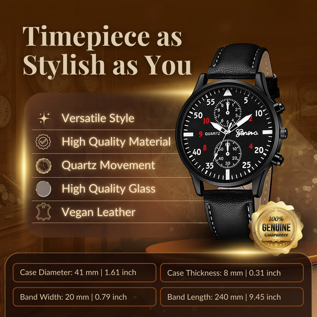 4-Piece Fashion Watch and Bracelet Set