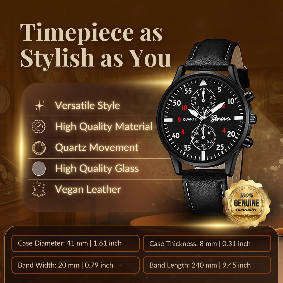 4-Piece Fashion Watch and Bracelet Set